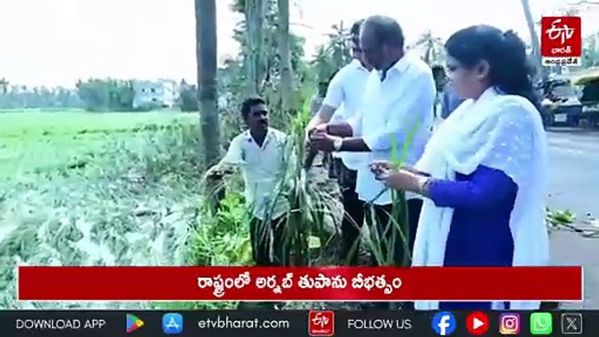 తుపాను ప్రభావిత ప్రాంతాల్లో మంత్రుల పర్యటన - బాధితులకు అండగా ఉంటామని భరోసా