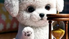 Fluffy Puppy's Marshmallow Loaf Freeze & Golden Sandglass ASMR! ⏳🐶