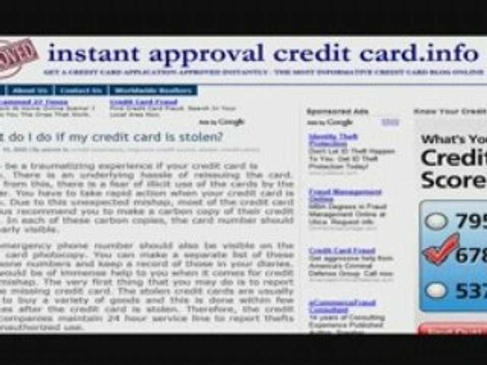 What To Do When Your Credit Card Is Stolen