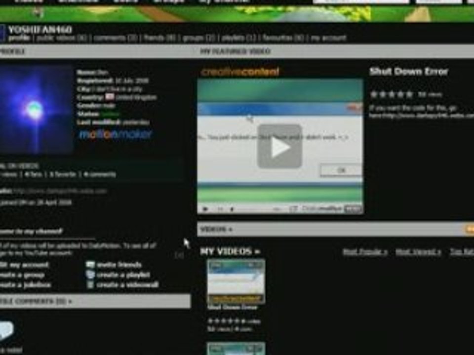 DailyMotion Glitch... XD