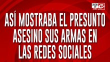 As{i mostraba el presunto asesino sus armas en las redes sociales