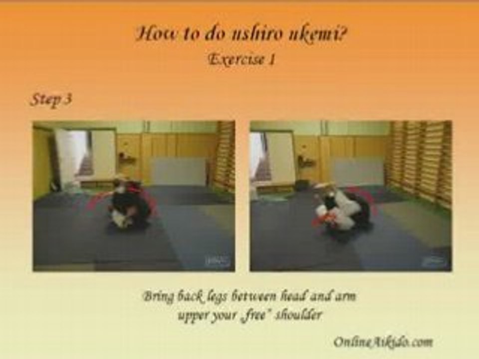 Aikido's backward roll called ushiro ukemi