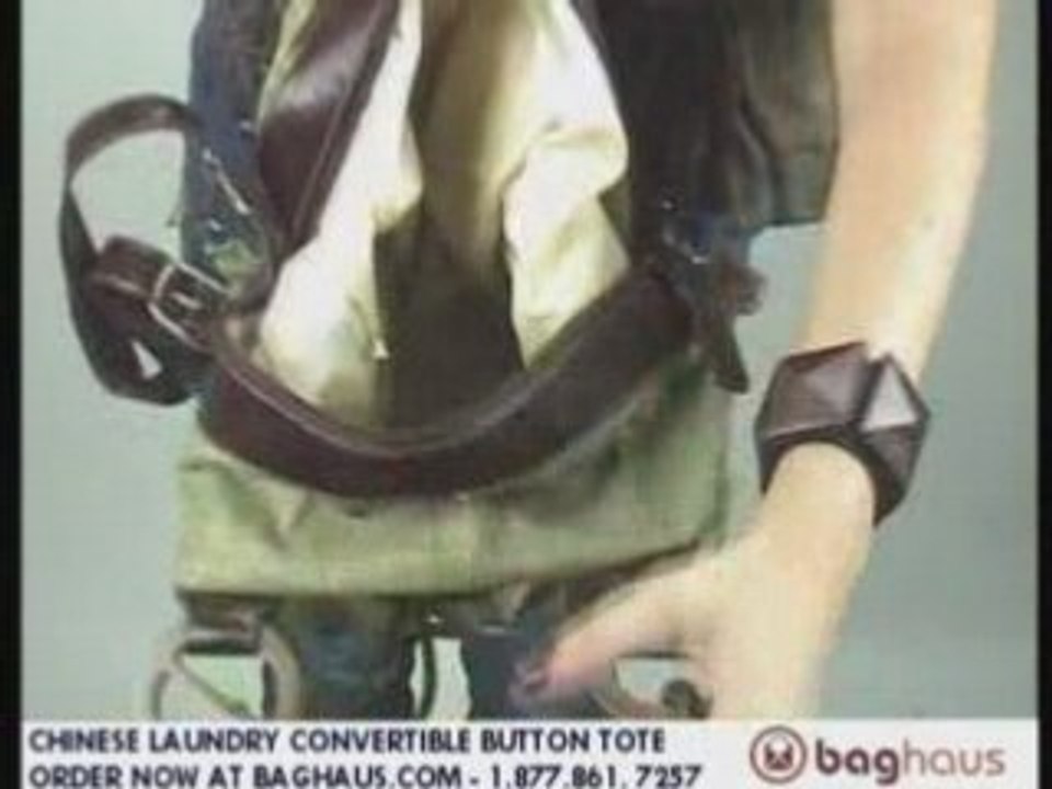 Baghaus TV - Chinese Laundry Convertible Button Tote
