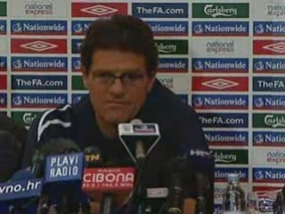 Capello on England's chances against Croatia