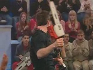 Most chainsaw juggling catches