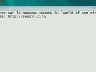 Venez sur le nouveau MMORPG 2D "World of Sen'zir"