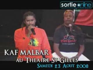 concert kaf malbar le 25 aout au theatre st gilles