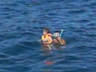 Arret en pleine mer avec le maxi catamaran