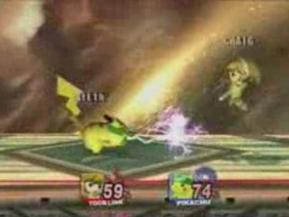 SSBB: Craig (Toon Link) vs Stealth (Pika) (2)