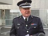 Britian's top policeman has denied he's being ousted