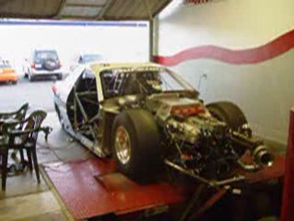 Dragster dyno accident