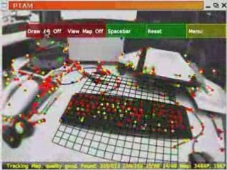 PTAM Usage example: Camera Calibration and Tracking
