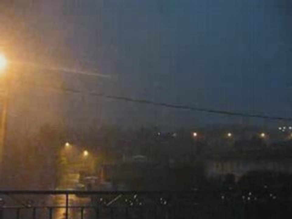 Orages à Valence le jeudi 04 septembre au soir.