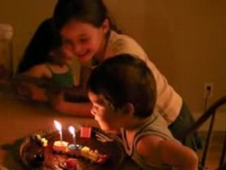 Anniversaire Fabien, les 2 bougies