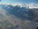 Vol sur les alpes suisses