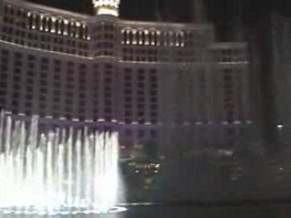 Le belagio et ses superbes jets d'eau