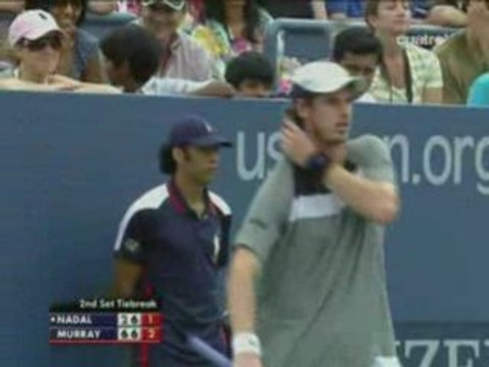 Tie break del 2º set del  Murray - Nadal