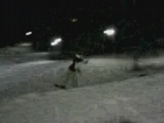 Un saut de snow quelque peu raté