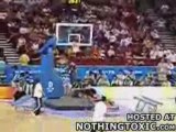 Trampoline Basketball Gone Wrong video on Sports