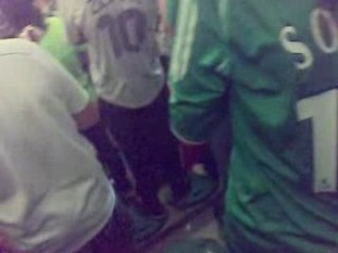 ASSE Lyon sous le tifo Kop Sud