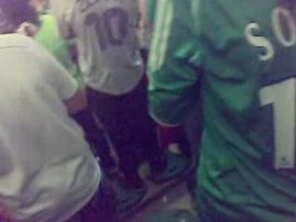 ASSE Lyon sous le tifo Kop Sud