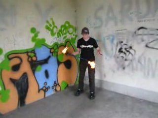 moi au devil stick de feu