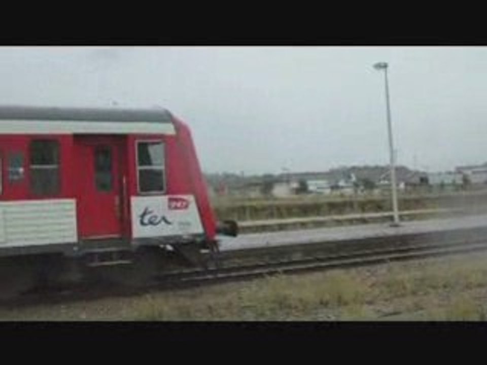 Arrivée et départ des TER à dieppe