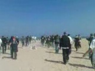 débarquement atks sur la plage de caen