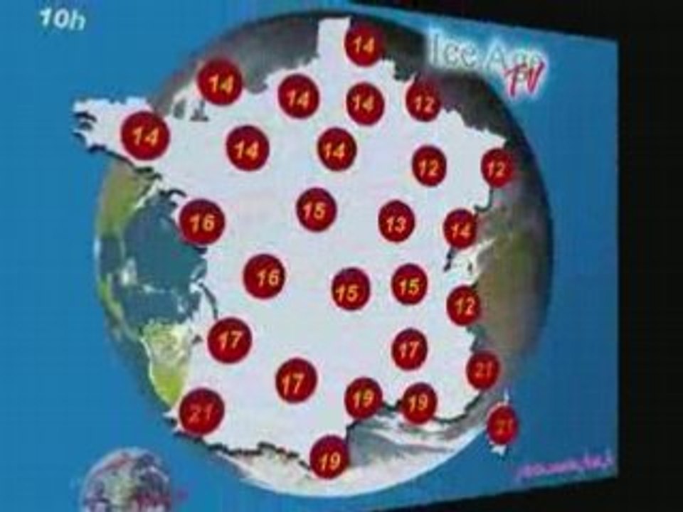 Meteo du Lundi 8 Septembre 2008