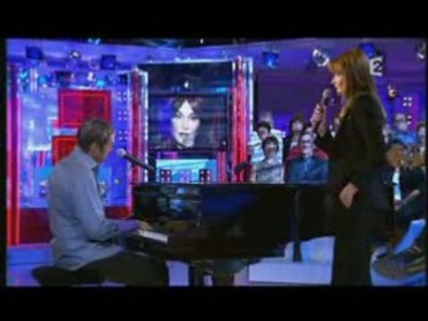 Carla Bruni avec Julien Clerc le 07-09-08