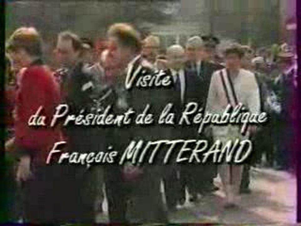 Dernière visite officielle F.Mitterrand