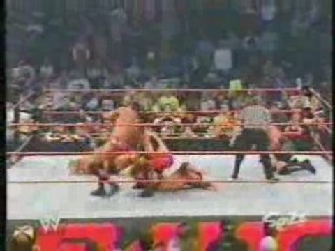 WWE - RAW 2003 - Randy Orton Misses The RKO On Chris Jericho