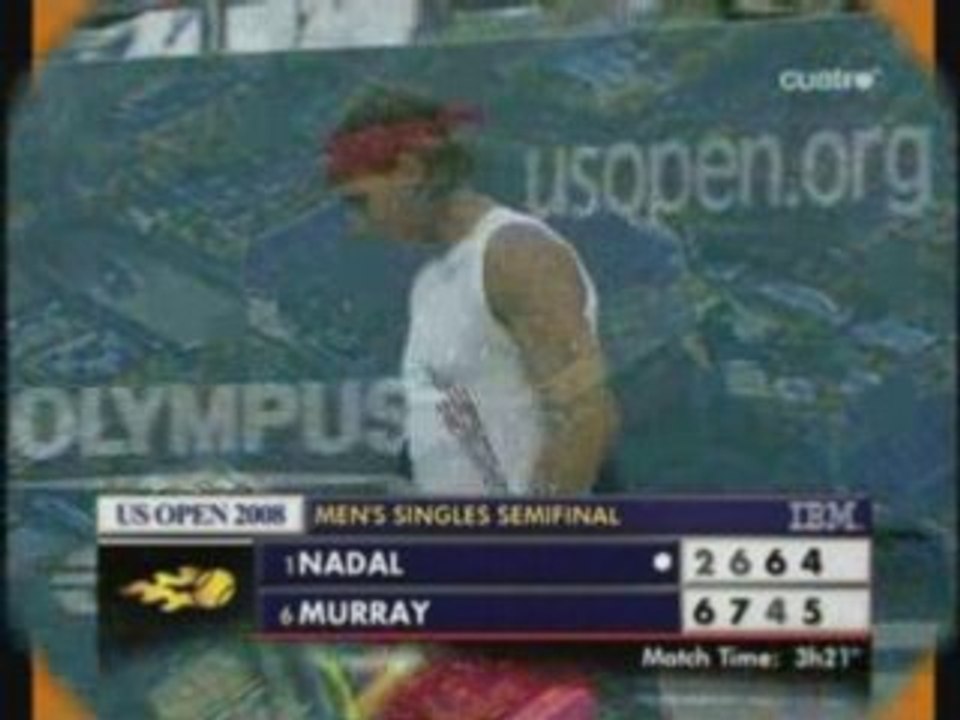 Último juego de la victoria de Andy sobre Rafa en semifinal