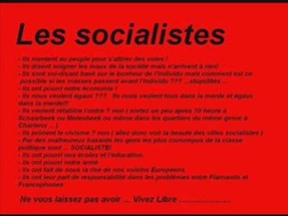 Nos amis les socialistes