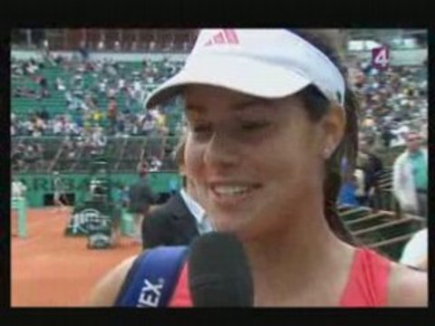 Interview d'Ana Ivanovic lors de Roland-Garros