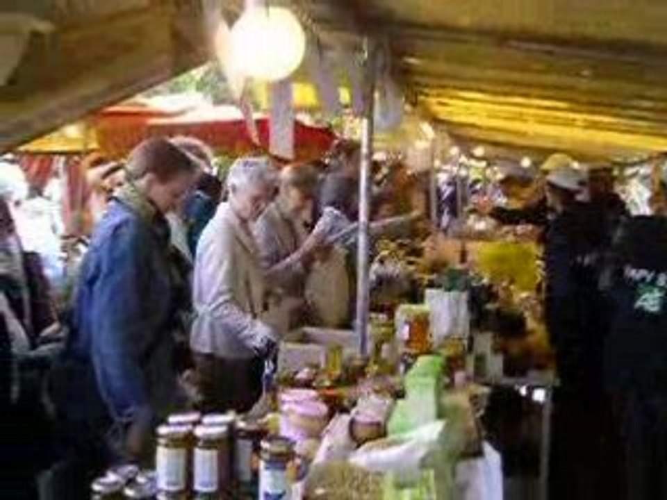 Ambiance de marché bio
