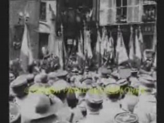 Inauguration du monument aux morts de Dunkerque
