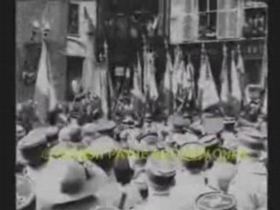 Inauguration du monument aux morts de Dunkerque