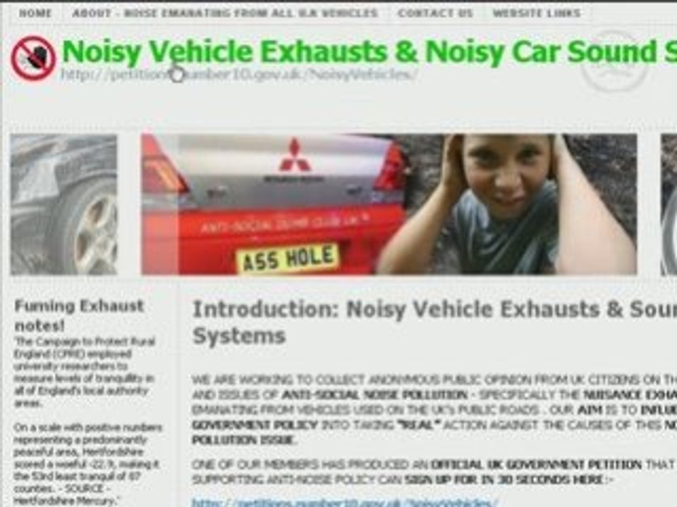 Noisy Vehicle Exhausts & Noisy Car Sound Systems480by360 video