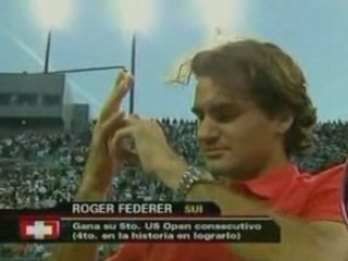 Roger Federer CAMPEON Abierto 2008 de EEUU