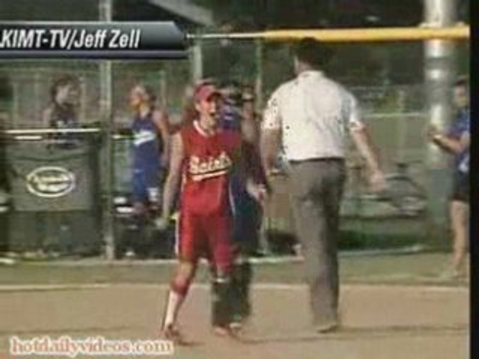 Amazing Softball Catch Over The Fence