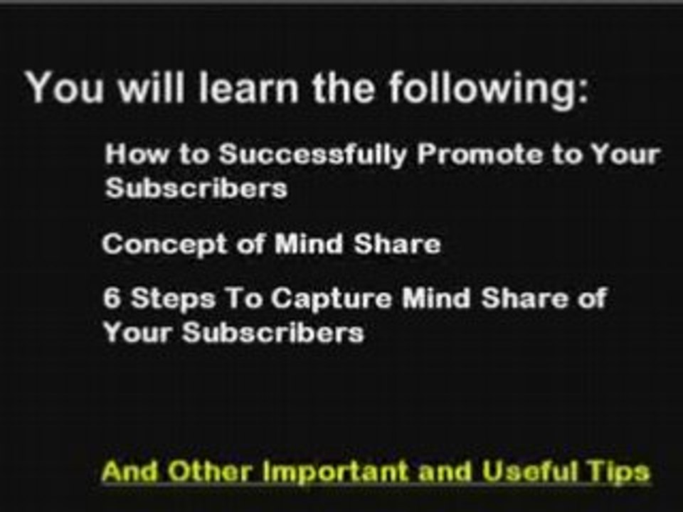 Mindshare : Pre-emptive Tactics for Your Subscribers