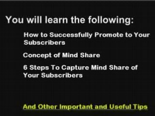 Mindshare : Pre-emptive Tactics for Your Subscribers