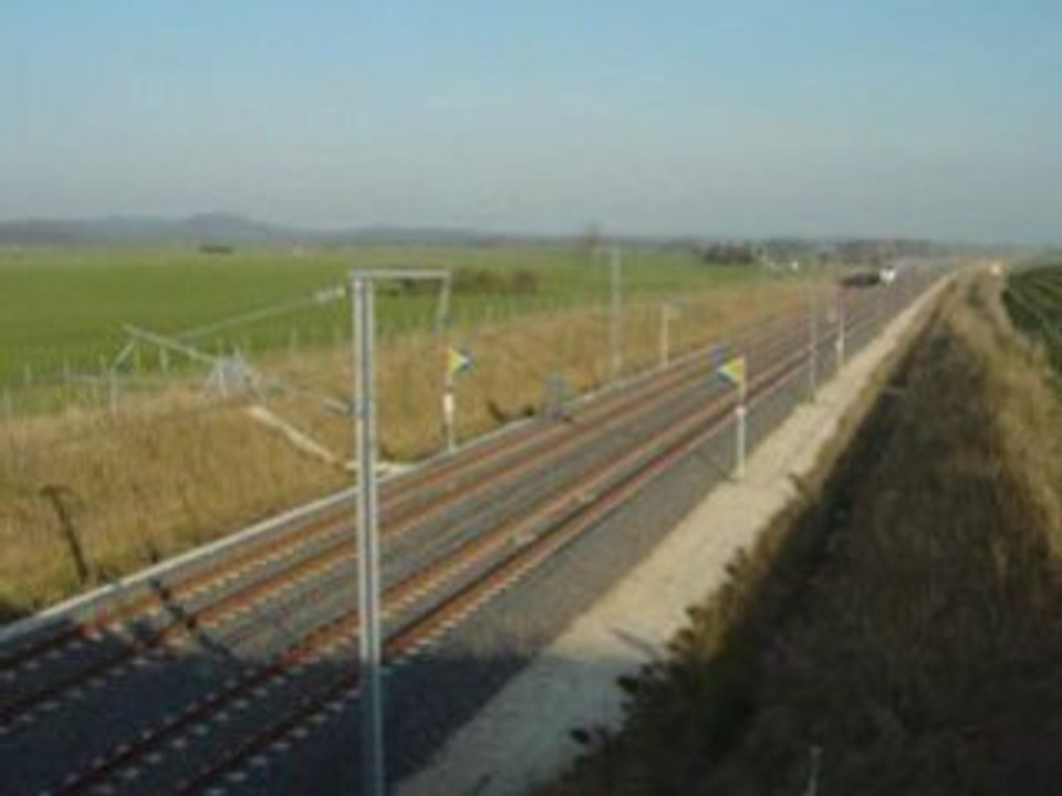 record de vitesse du TGV  574,8km/h lors des tests