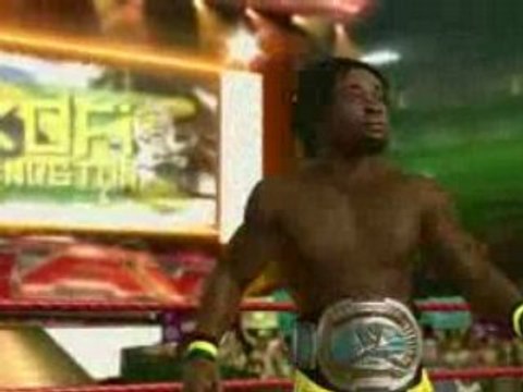smackdown vs raw 2009 kofi kingston entrance+finisher (360)