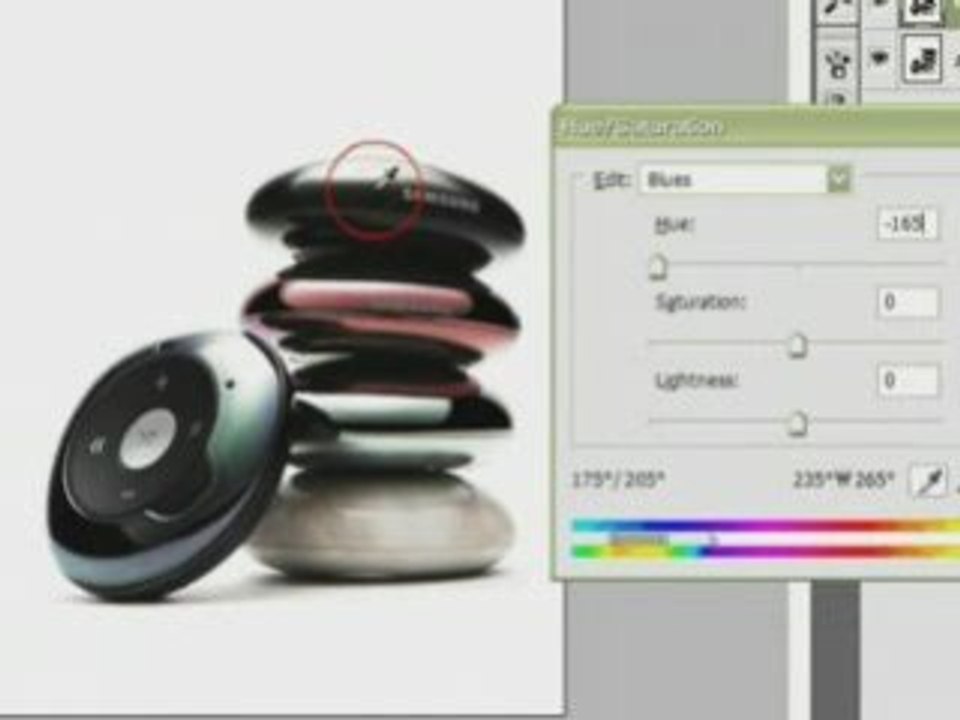 Wie man die Farben des Materials mit Photoshop bearbeitet