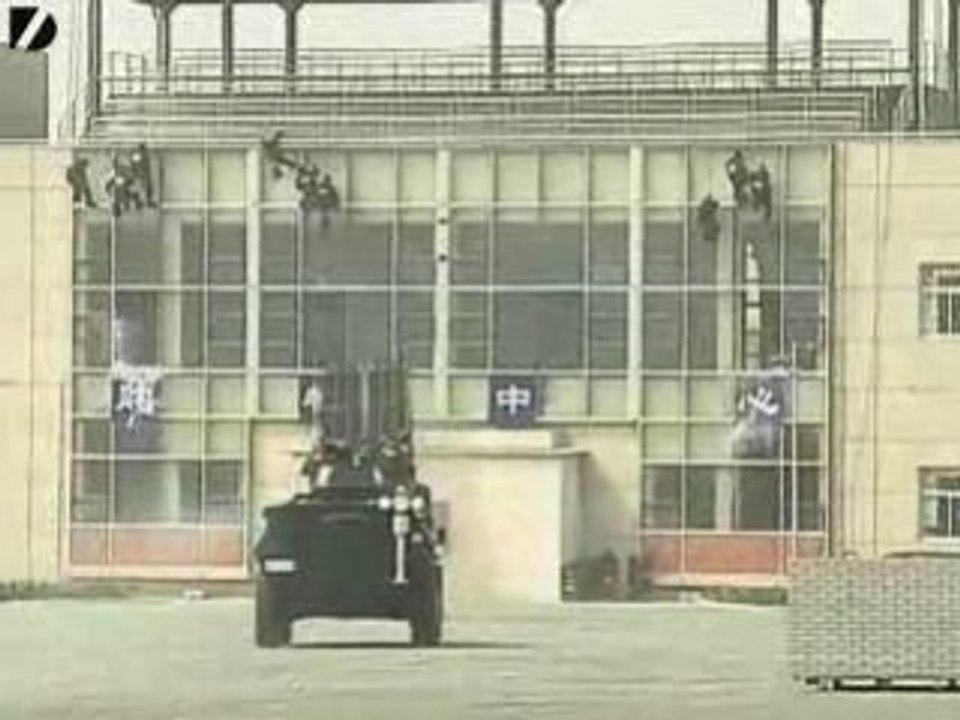 Police Storm Building