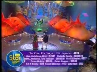 Idea Star Singer 2008 Arya With Anwer Sadath