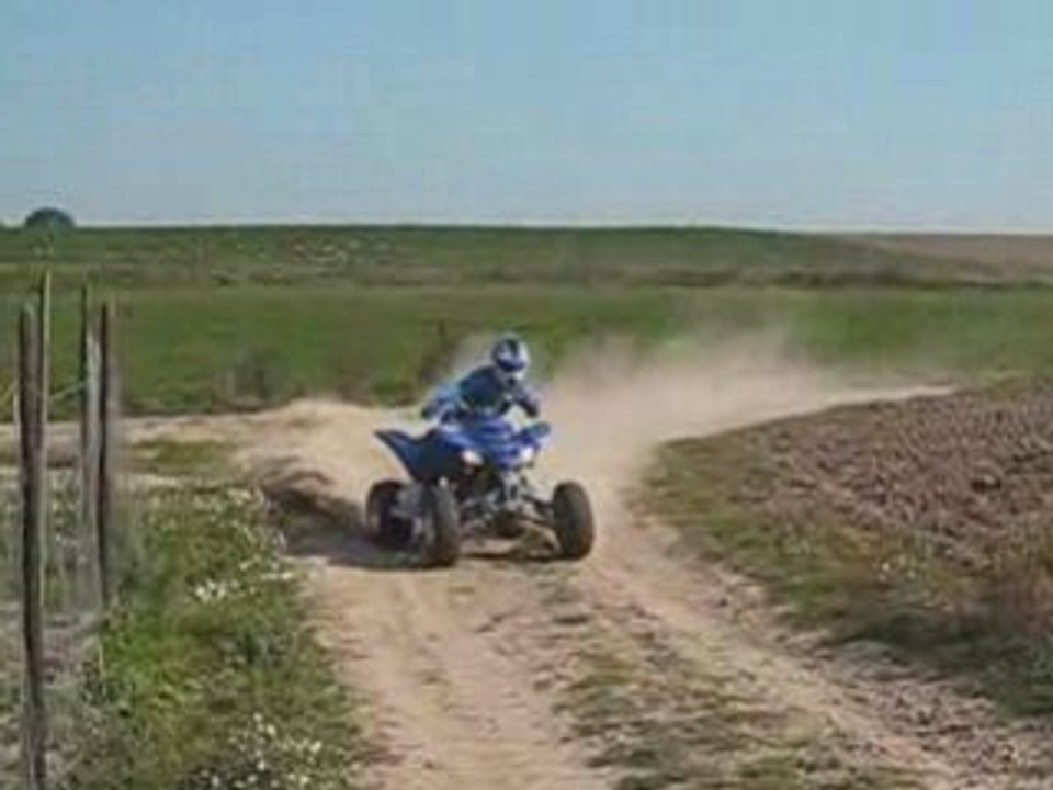 quad raptor accident fabrice joel pascal chute course