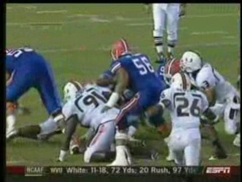 Miami Hurricanes highlights vs. Florida Gators (9/6/08)